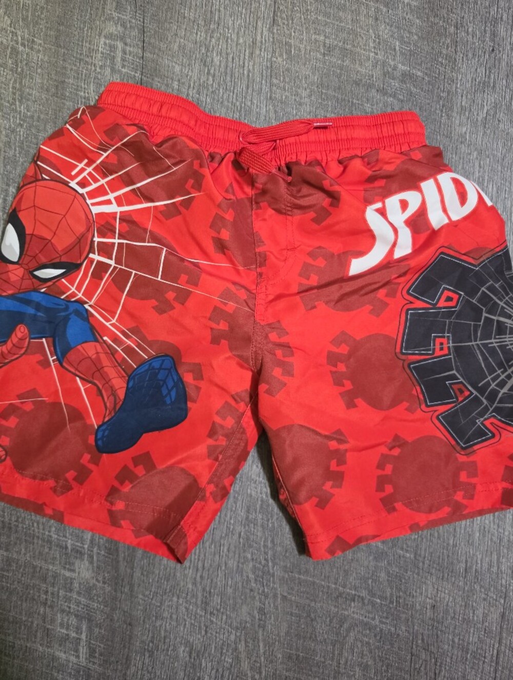 Red and Blue Spider-Man Kids Shorts